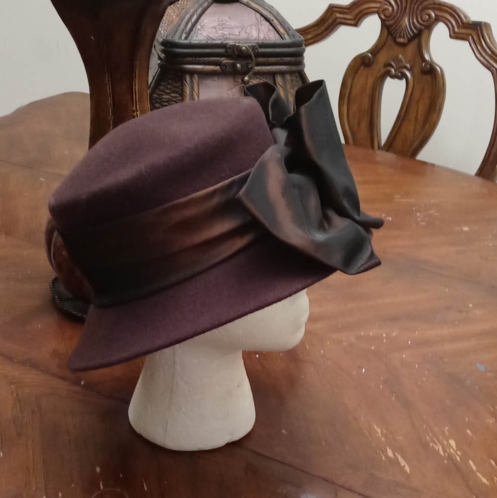 Brown Wool Hat - image 3